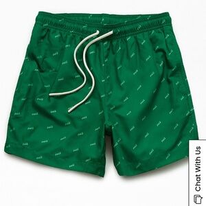 Vintage Coca-Cola- 4.5" Swim Trunks. Size Large